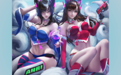 Overwatch (Dva and Ahri)